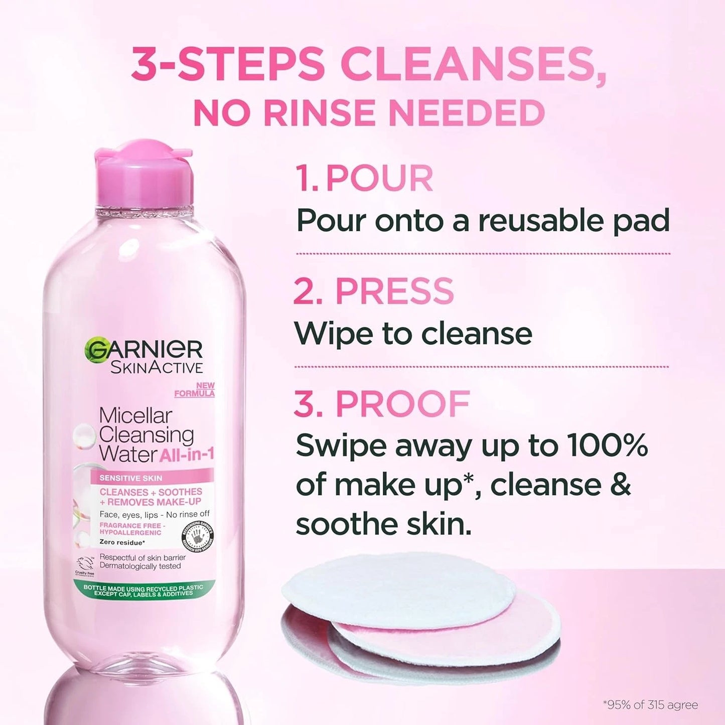 Garnier Skin Naturals Micellar Cleansing Water 3-in-1 – 400ml