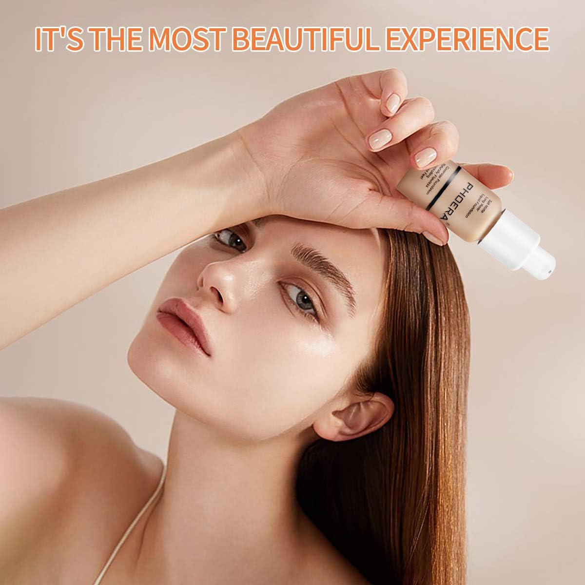 Phoera Liquid Skin Foundation Matte Flawless Full Coverage Face Makeup Concealer