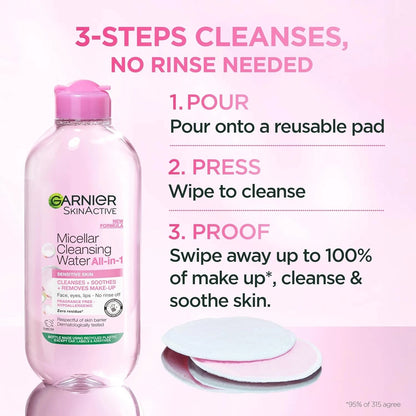 Garnier Skin Naturals Micellar Cleansing Water 3-in-1 – 400ml